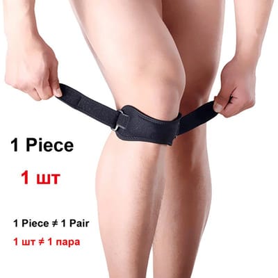 Sangle Réglable de Soulagement de la Douleur au Genou Pour Hommes Femmes - Bande de Soutien du Tendon Rotulien Attelle Stabilisatrice Pour Tendinite du Tendon Rotulien en Course à Pied noir