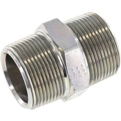 1 1/4'' NPT Verzinkt Stalen Borstnippel 80 Bar - Hydrauliek - FL2S-M-EZ-114N