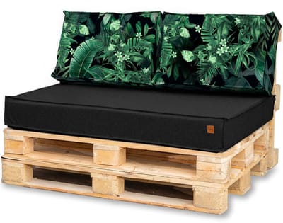 Blomster Outdoor - Tuinkussens Set voor Palletmeubels - Waterafstotend - Europallet - 120x80x15 cm
