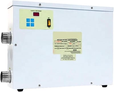 Zwembad Warmtepomp - Zwemverwarmer - Water Verwarmen - Hoog Rendement - 15 kW - Zilver