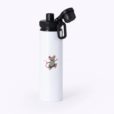Hacebo® - Muizen waterfles met draaidop zwart - Muis - Dieren liefhebbers - Knaagdieren - huisdier - dierendag - water fles - 850ML
