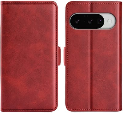 MobyDefend Hoesje - Geschikt voor Google Pixel 10 / Google Pixel 10 Pro - Luxe Wallet Book Case (Sluiting Zijkant) - Rood