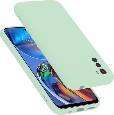 Cadorabo Hoesje geschikt voor Motorola MOTO E32 4G / E32S in LIQUID LICHT GROEN - Beschermhoes gemaakt van flexibel TPU silicone Case Cover
