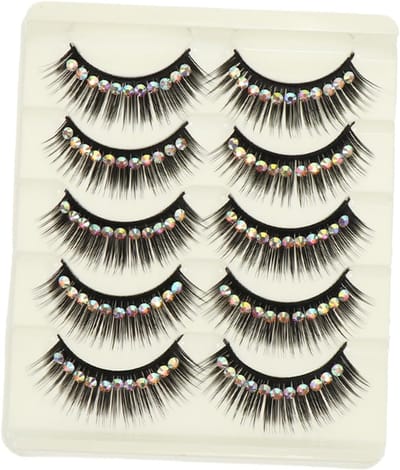 Nepwimpers 10 Paar - Kunstwimpers Natuurlijk - Dagelijkse Make-up - Voorgelijmd Gemak - 10.2 x 8.8 cm - Zwart