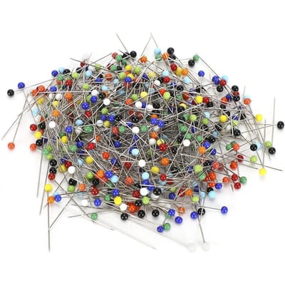 500 Pièces Épingles à Tête de Perle en Plastique Colorées DIY Travail Manuel Accessoires de Couture 4mm 38mm