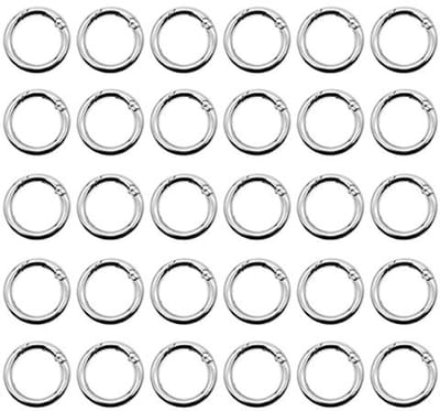 Ronde Karabijnhaak 28mm - Lichte en Sterke Snap Clip voor Sleutelhangers, Ambachten en Decoraties