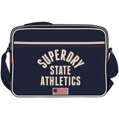 Superdry Retro Alumni Crossbody Schoudertas eclipse navy