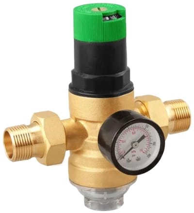 carmdering - Waterdrukreductieventiel - Waterdrukregelaar - Reduceer Klep - Drukverlaging - Filtratie Systeem - Messing - Duurzaam Ontwerp - Bescherming Leidingen - 1 Stuk