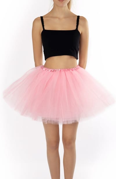 KIMU® Tutu Lichtroze Tule Rokje - Maat 98 104 110 116 - Roze Petticoat Rok Peuter Kleuter - Ballet Turnpakje Meisje Prinses Fee Blacklight Festival