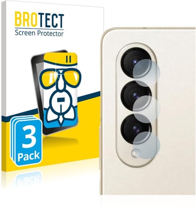 Screenprotector 3 Stuks voor Samsung Galaxy Z Fold 4 (ALLEEN Camera Lens) Beschermglas transparant