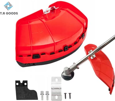 T.R Goods® Universele Draadspoelkap Beschermkap met Automatische Draadafsnijder – Voor Benzine Bosmaaiers – Inclusief Klem & Mes