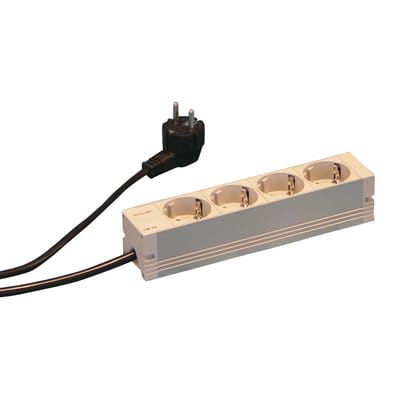 nVent SCHROFF 60110201 10 inch Stekkerdoos voor patchkast Met schakelaar Zwart