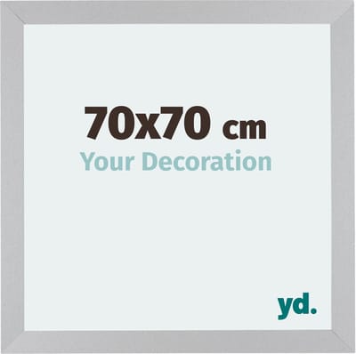 Your Decoration - Fotolijst 70x70 cm - MDF - Zilver Mat - Mura