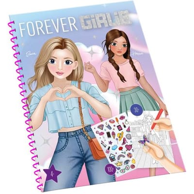 Forever Girlie Kleurboek - 30 pagina's - Maak elke dag creatief en leuk met jouw favoriete boek!