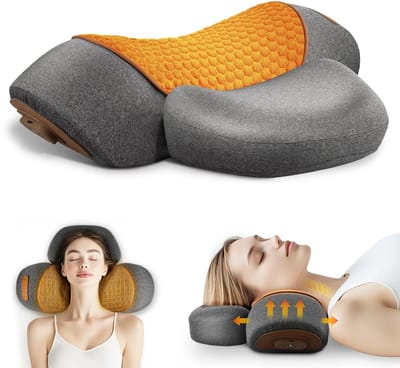 Allero Nekmassage Apparaat - Nekmassage - Massage Kussen - Elektrisch - 3 Warmte niveaus - 3 Vibratie niveaus - Ergonomisch