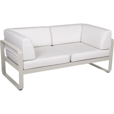 Fermob BELLEVIE club sofa 2 zits - A5 leemgrijs - 81 witgrijs