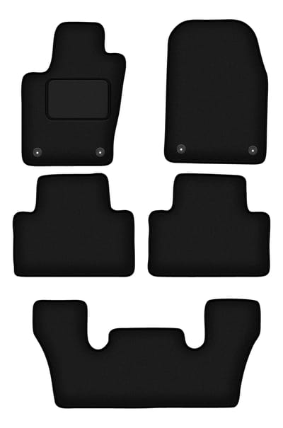 Wielganizator WLG-CARLUX Serie - Autovloermatten - Zwart - Voor Dodge Durango III - 6 persoons