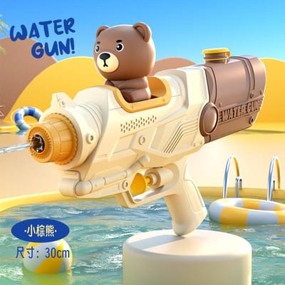 Nieuw speelgoed: eenhoorn waterpistool met hoge druk en automatische sproeifunctie voor kinderen, ideaal voor buitenplezier in de zomer. yellow