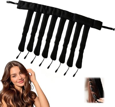 Hittevrije krulspelden voor lang en medium haar, nachthoofdband voor natuurlijke krullen zonder schade voor vrouwen en meisjes