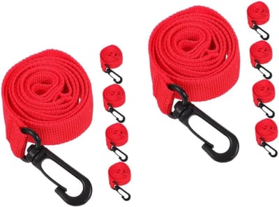 Veiligheidslooptouwen - Wandelkoord - Kinderen Begeleiden - Afneembaar met Haken - 10 Stuks - Rood