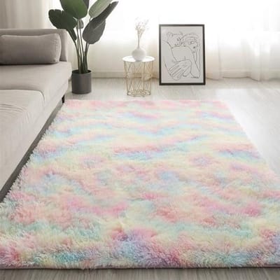 Zijdezachte pluizige tapijten Moderne woondecoratie Lange pluche shaggy tapijten Speelmatten voor kinderen Sofa Woonkamer Slaapkamer Nachtkastje Mat Balkon Tapijten 40x60cm(15.7x23.6In) gray