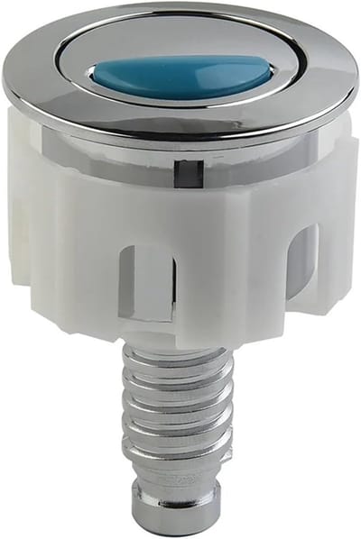 Toiletknop - Spoelknop - Badkamer Renovatie - Waterbesparend - 38-49 mm - Zilver