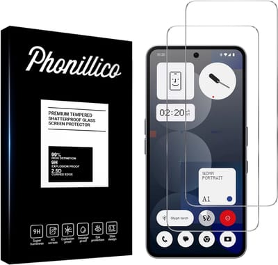 Screenprotector voor Nothing Phone 3A Pro - 2 stuks Beschermglas van glas Transparante glazen schermbeschermfolie