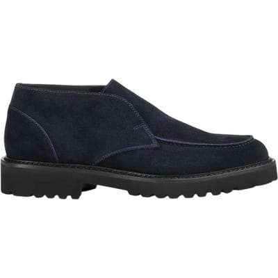 schoenen stringed laag man Doucal's - chukka adler elastische nerts - zwart
