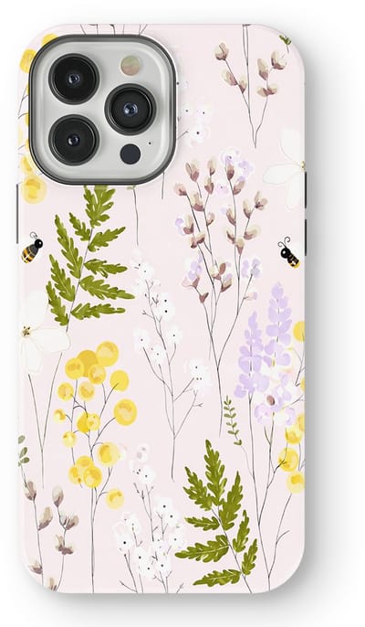 Bloemen Design Hoesje geschikt voor iPhone 13 Pro | Flower Print Tough Case met Mag | Shockproof | Bloemen Motief Backcover geschikt voor iPhone 13 Pro Spring Garden