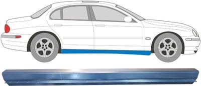 Reparatie dorpel voor Jaguar S-Type CCX 1999-2007 / Links = Rechts (symmetrisch)