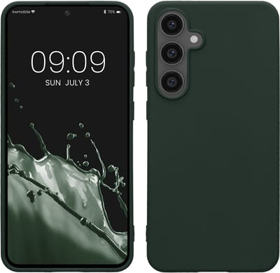 kwmobile telefoonhoesje geschikt voor Samsung Galaxy S24 FE - Hoesje voor smartphone - Back cover in mosgroen