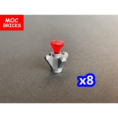 MOC Bakstenen DOE-HET-ZELF Parfum Rots Edelsteen 1 x Kristal 4 Punten Juweel 11127 30153 Educatieve Bouwstenen Speelgoed kindercadeaus