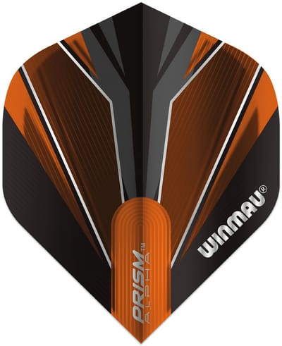 Winmau Prism Alpha Black & Orange - Dart Flights