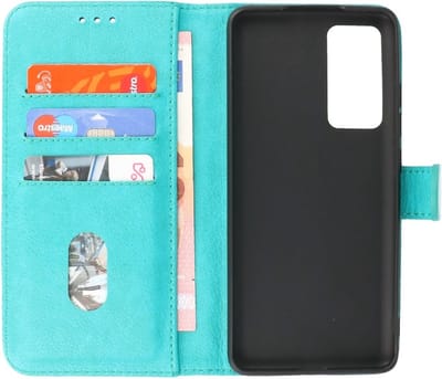 Zakelijke Book Case Telefoonhoesje - Portemonnee Hoesje - Geschikt voor Xiaomi 12 - Groen