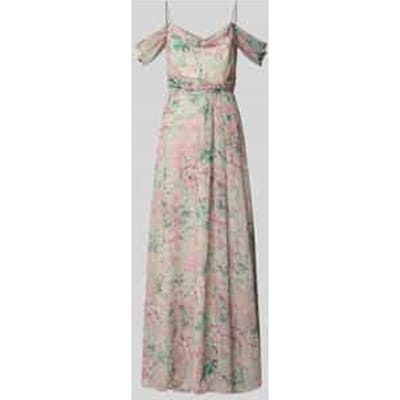 Avondjurk in off shoulder-look