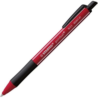 STABILO® puntbal balpen NatureCOLORS Wildflower, lijndikte 0,5 mm, schrijfkleur blauw, loopkleur rood, navulbaar, 1 stuk