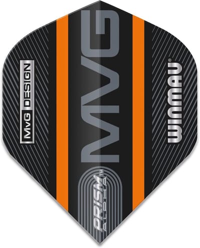 Dart Flights - Vleugels - Precisie Darts - Extra Dik Materiaal - Standaard Formaat - Zwart Oranje