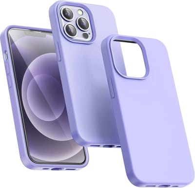 Hoesje Geschikt voor iPhone 14 Pro Max – Liquid Siliconen Backcover – Lila