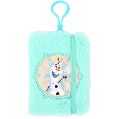 Disney Frozen - Olaf - fluffy zacht notitieboekje 8 x 10 cm - notebook - blauw