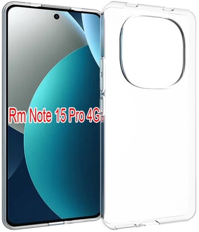 MobyDefend Hoesje - Geschikt voor Xiaomi Redmi Note 15 Pro 4G - Transparante TPU Backcover - Volledig Doorzichtig