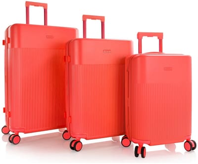 Heys HiLite 4 wielen Kofferset 3-delig met uitbreidingsplooi - Harde bagage - TSA slot - coral reef
