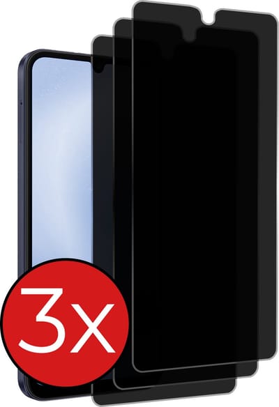 Screenprotector - 3 Stuks - Geschikt voor Samsung Galaxy A25 - Privacy Filter - Beschermglas - Gehard Glas - Tempered Glass - Screen Protector