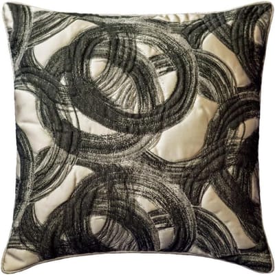 Decoratieve kussens - Sierkussens bank - Woonkamer aankleden - Handgemaakt jacquard zijde - Set van 2 - Zwart