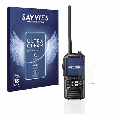 Savvies - Screenprotector voor Standard Horizon HX890 - Folie Beschermfolie transparant 18 Stuks