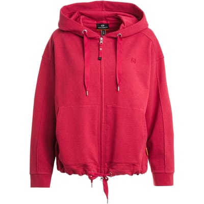 Parajumpers May Cerise Red Oversized Hoodie Met Ritssluiting