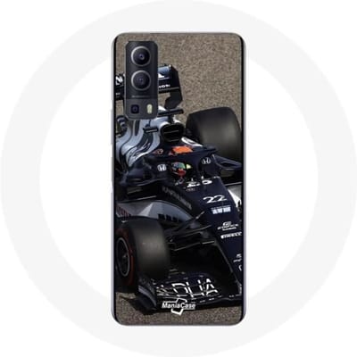 Vivo Y72 Formule 1 Case Yuki Tsunoda F1 Racing Driver Blauw blauw