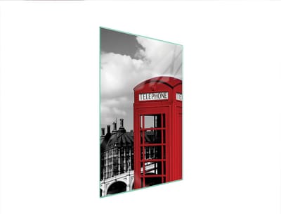 TMK ArtDeko - Snijplank - Glas - 35x52 cm - Londen Motief