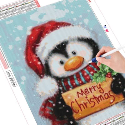 Diamant Borduurwerk Kruissteek Dier Handwerk 5D Diamant Schilderij Pinguïn Mozaïek Verkoop Kerstcadeau Full Square 20X30CM