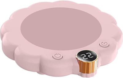 Intelligente Koffiewarmer - Elektrische Mokwarmer - Dranken Warm Houden - 3 Temperatuurstanden - Energiebesparend - Roze