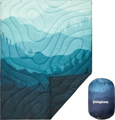 Reisdeken, ultralicht, warme outdoor campingdeken, waterafstotend, compact, kleine verpakkingsmaat, voor camping, kantoor, outdoor, vorstal, 175 x 135 cm